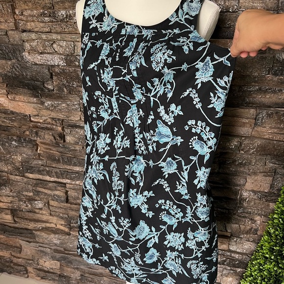 LOFT Blue Green Casual Midi Sundress Scoop Neck - Picture 5 of 10
